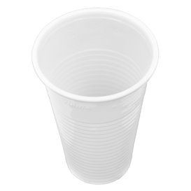 Bicchiere di Plastica PP Bianco 220ml (100 Pezzi)