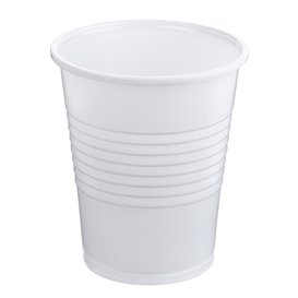 Bicchiere di Plastica PP Bianco 240ml (100 Pezzi)