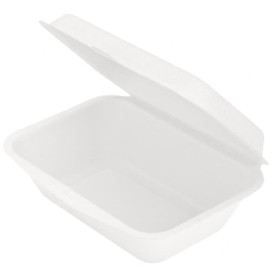 Contenitori Canna da Zucchero Bianco 136x182x64mm (50 Pezzi)