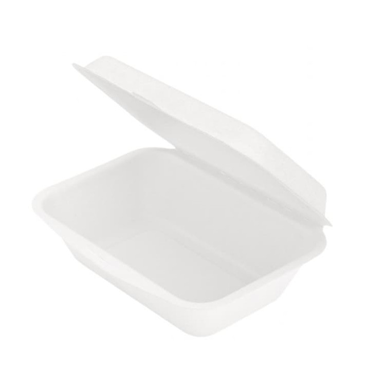 Contenitori Canna da Zucchero Bianco 136x182x64mm (50 Pezzi) Contenitori Canna da Zucchero Bianco 136x182x64mm (50 Pezzi)