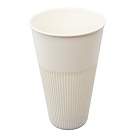 Bicchiere Riutilizzabile Durevole in PP Crema 470ml Ø9,6cm (300 Pezzi)