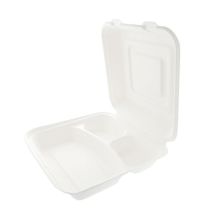 Contenitori Canna Zucchero 3S Bianco 250x250x75mm Contenitori Canna Zucchero 3S Bianco 250x250x75mm