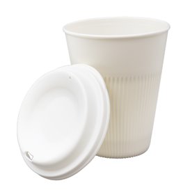 Coperchio Riutilizzabile Durevole in PP Creme per Tumbler Ø9,6cm (600 Pezzi)