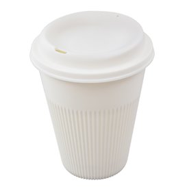 Coperchio Riutilizzabile Durevole in PP Creme per Tumbler Ø9,6cm (600 Pezzi)