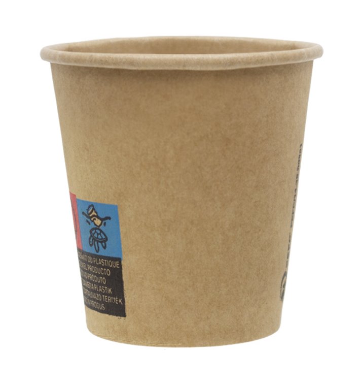 Bicchiere Carta 3Oz/100ml Kraft-Kraft Ø5,8cm (50 Pezzi) Bicchiere Carta 3Oz/100ml Kraft-Kraft Ø5,8cm (50 Pezzi)