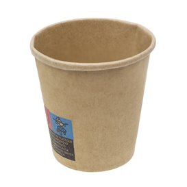 Bicchiere Carta 3Oz/100ml Kraft-Kraft Ø5,8cm (50 Pezzi)