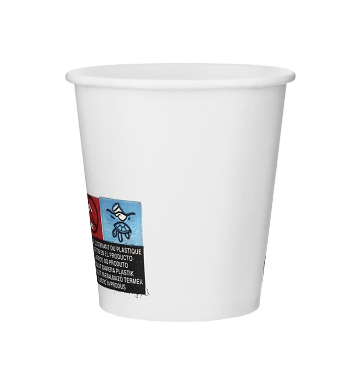 Bicchiere Carta 3 Oz/100ml Bianco Ø5,8cm (50 Pezzi) Bicchiere Carta 3 Oz/100ml Bianco Ø5,8cm (50 Pezzi)