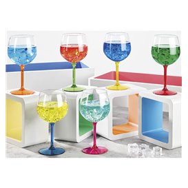 Bicchiere Balloon Riutilizzabile Durable TT Piede Rosso 580ml (6 Pezzi)
