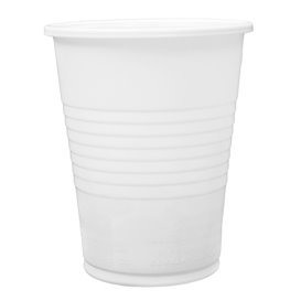 Bicchiere di Plastica PP Riutilizzabile Bianco 240ml (100 Pezzi)
