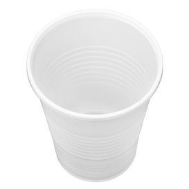 Bicchiere di Plastica PP Riutilizzabile Bianco 240ml (100 Pezzi)