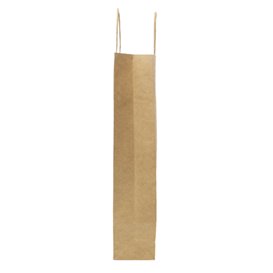 Sacchetti in Carta Kraft per Bottiglie 18+8x39cm (50 Pezzi)