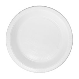 Piatto Fondo Riutilizzabile Economico PS Bianco Ø22cm (50 Pezzi)