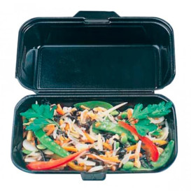 Contenitori Polistirolo LunchBox Nero 240x155x70mm (500 Pezzi)