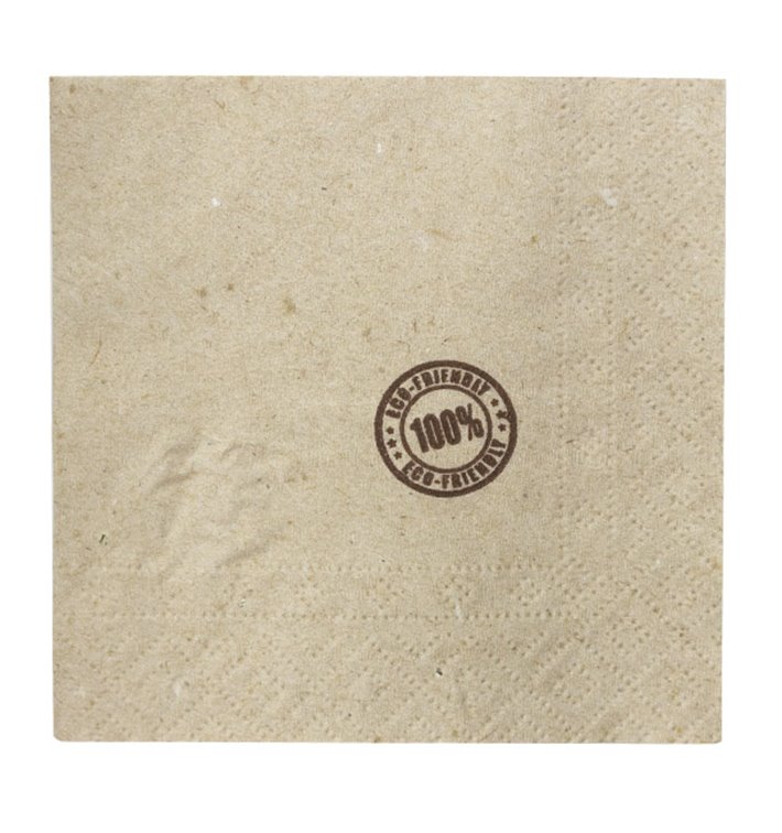 Tovagliolo da Cocktail di Carta Eco con Bordo 20x20cm 2S (100 Pezzi) Tovagliolo da Cocktail di Carta Eco con Bordo 20x20cm 2S (100 Pezzi)