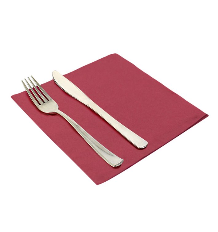 Tovagliolo di Carta Punta Punta 40x40cm 2S Bordeaux (50 Pezzi) Tovagliolo di Carta Punta Punta 40x40cm 2S Bordeaux (50 Pezzi)