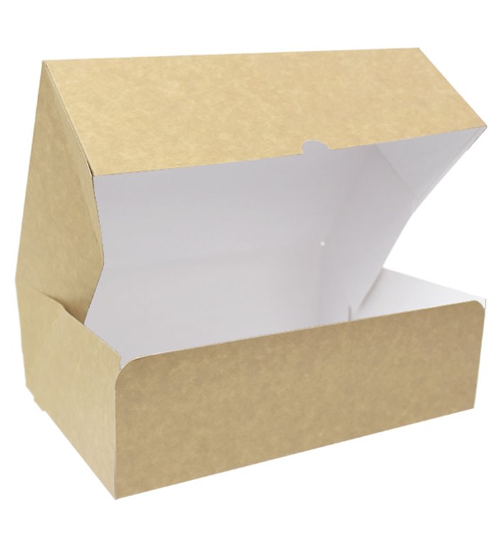 Scatola di Carta Pasticceria Cartone Kraft 25,8x18,9x8cm 2kg (20 Pezzi) Scatola di Carta Pasticceria Cartone Kraft 25,8x18,9x8cm 2kg (20 Pezzi)