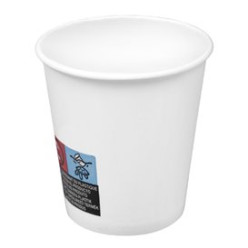 Bicchiere Carta 4Oz/120ml Bianco (50 Pezzi)