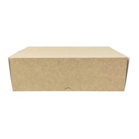 Scatola di Carta Pasticceria Cartone Kraft 25,8x18,9x8cm 2kg (20 Pezzi)