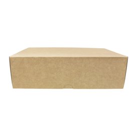 Scatola di Carta Pasticceria Cartone Kraft 20,4x15,8x6cm 1kg (20 Pezzi)