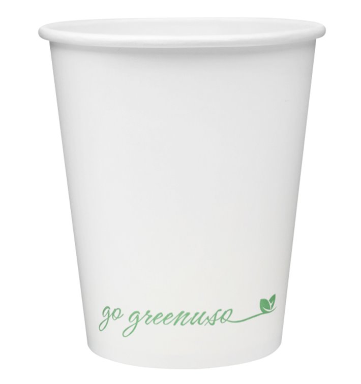 Bicchiere di Carta 9Oz/280ml Bianco Ø8,0cm (600 Pezzi)
