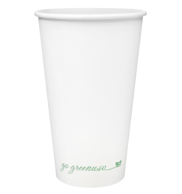 Bicchiere di Carta 16Oz/500ml Bianco Ø9cm (500 Pezzi)