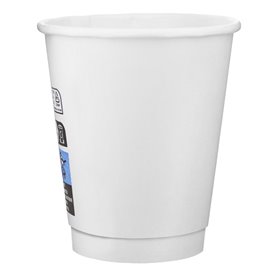 Bicchiere di Carta 20Oz/600ml Bianco Ø9,4cm (320 Uds)