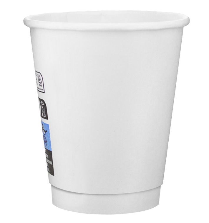 Bicchiere di Carta 20Oz/600ml Bianco Ø9,4cm (320 Uds)