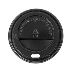 Coperchio con Foro per Bicchiere di Carta 4Oz/120ml Bianco Ø6,2cm (100 Pezzi)