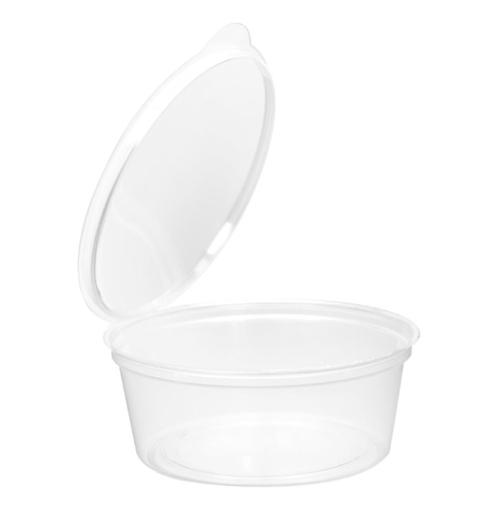 Contenitore Tondo Coperchio APET Transparente 80 ml (450 Pezzi) Contenitore Tondo Coperchio APET Transparente 80 ml (450 Pezzi)