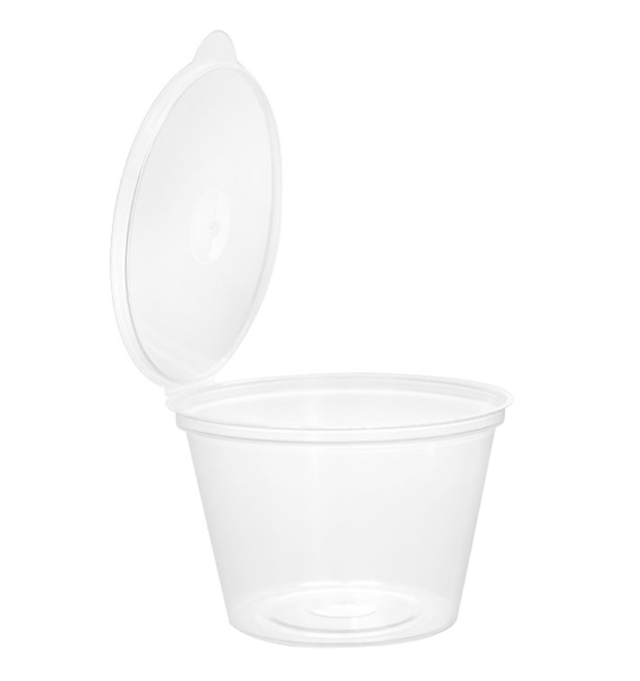 Contenitore Tondo Coperchio APET Transparente 125ml (405 Pezzi) Contenitore Tondo Coperchio APET Transparente 125ml (405 Pezzi)