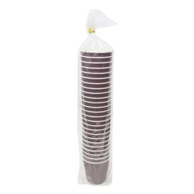 Bicchiere Carta Ecologico Kraft 9Oz/270 ml (25 Pezzi)