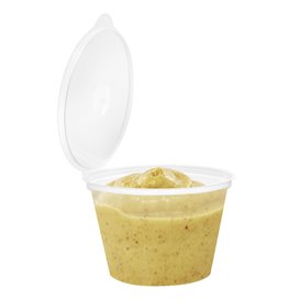 Contenitore Tondo Coperchio APET Transparente 125ml (405 Pezzi)