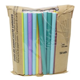 Cannuccia Dritta di Carta Colori Ø1,2cm 20cm (3.000 Pezzi)