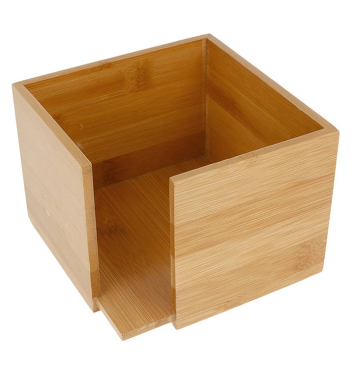 Portatovaglioli Cocktail di Bambu 13,5x13,5x10cm (1 Pezzi) Portatovaglioli Cocktail di Bambu 13,5x13,5x10cm (1 Pezzi)