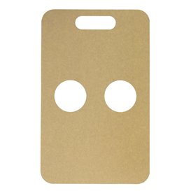 Porta Bicchiere di Carta Kraft 23,9x18cm Ø8,0cm (100 Pezzi)