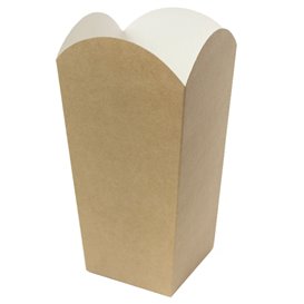 Scatola Pop Corn Mediano Kraft 90g 7,8x10,5x18cm (350 Pezzi)