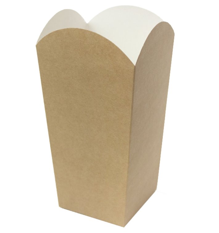 Scatola Pop Corn Mediano Kraft 90g 7,8x10,5x18cm (350 Pezzi) Scatola Pop Corn Mediano Kraft 90g 7,8x10,5x18cm (350 Pezzi)