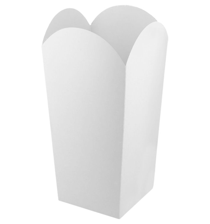 Scatola Pop Corn Piccolo Bianca 45gr 6,5x8,5x15cm (25 Pezzi) Scatola Pop Corn Piccolo Bianca 45gr 6,5x8,5x15cm (25 Pezzi)