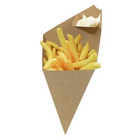 Cono di Carta Marrone 26,5cm 250g (50 Pezzi)