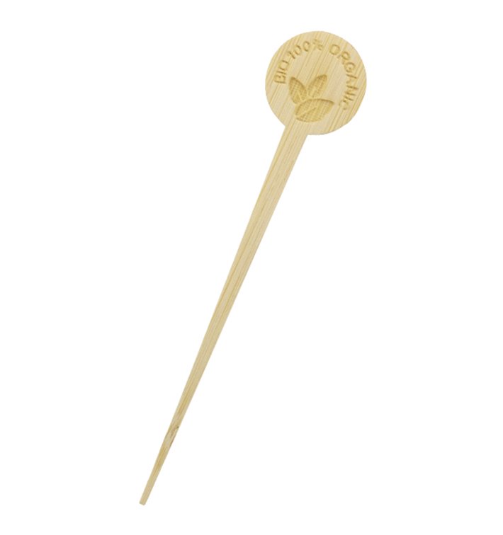 Spiedino di bambù biologico 10cm (50 Pezzi) Spiedino di bambù biologico 10cm (50 Pezzi)