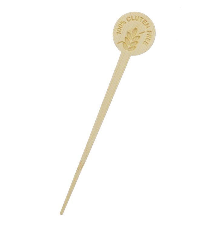 Spiedino di Bambù senza Glutine 10cm (50 Pezzi) Spiedino di Bambù senza Glutine 10cm (50 Pezzi)