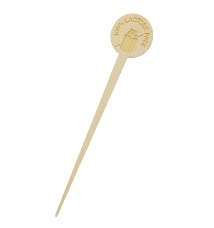 Spiedino di Bambù senza Lattosio 10 cm (600 Pezzi) Spiedino di Bambù senza Lattosio 10 cm (600 Pezzi)