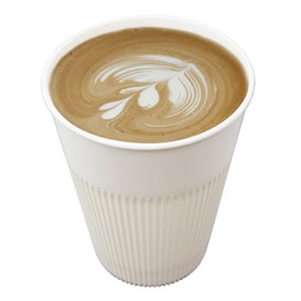 Bicchiere Riutilizzabile Durevole in PP Crema 355ml Ø9,6cm (100 Pezzi)
