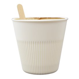Bicchiere Riutilizzabile Durevole in PP Crema 230ml Ø9,6cm (5 Pezzi)