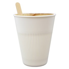 Bicchiere Riutilizzabile Durevole in PP Crema 355ml Ø9,6cm (100 Pezzi)