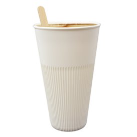 Bicchiere Riutilizzabile Durevole in PP Crema 470ml Ø9,6cm (100 Pezzi)