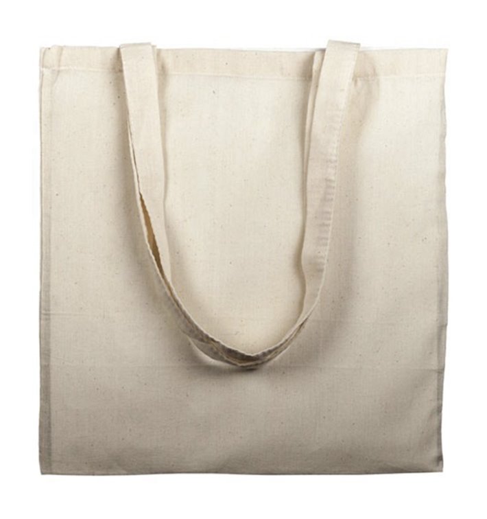 Sacchetto Cotone con Manico Lungo Beige 38x42cm (1 Pezzo) Sacchetto Cotone con Manico Lungo Beige 38x42cm (1 Pezzo)