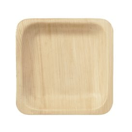 Piatto di Legno Quadrato 10,5x10,5cm (25 Pezzi)