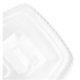 Contenitore Coperchio Alto PP 1500ml Microonde (25 Pezzi)