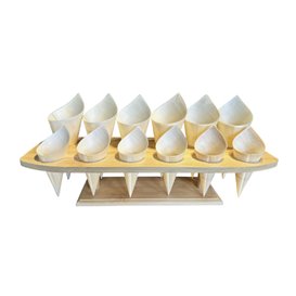 Stand di Bambu per Cono 12 Bucos (1 Pezzi)